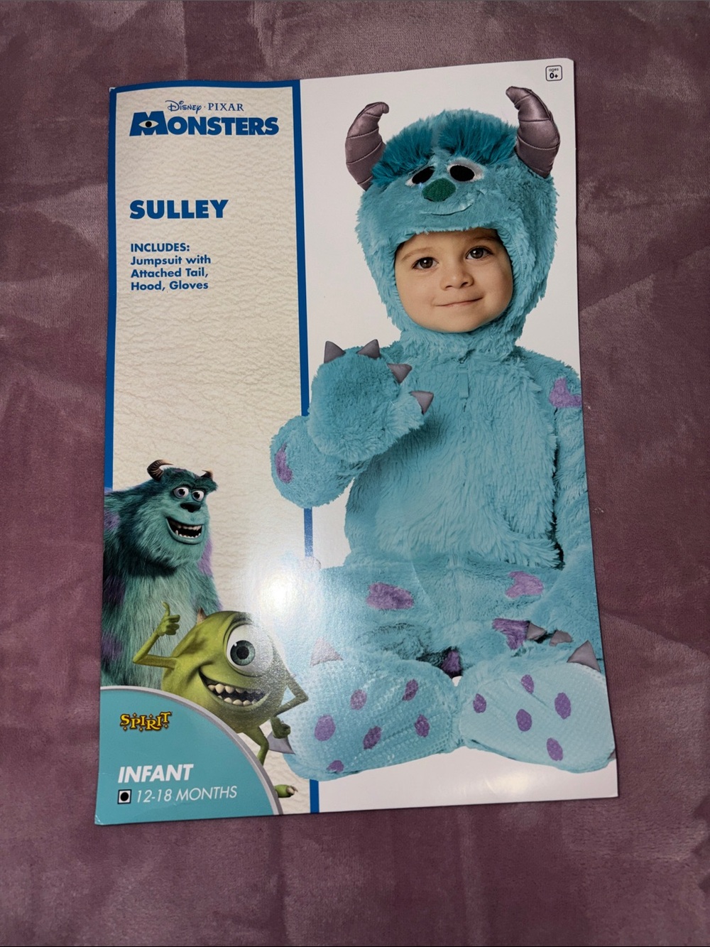 Disney Sulley Plush monsters inc costume infant